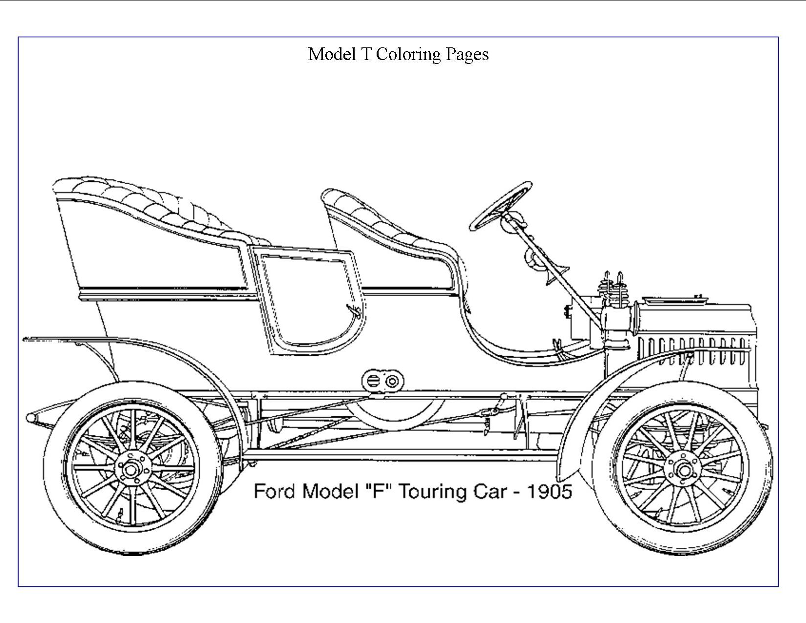 henry ford model t coloring pages - photo #4